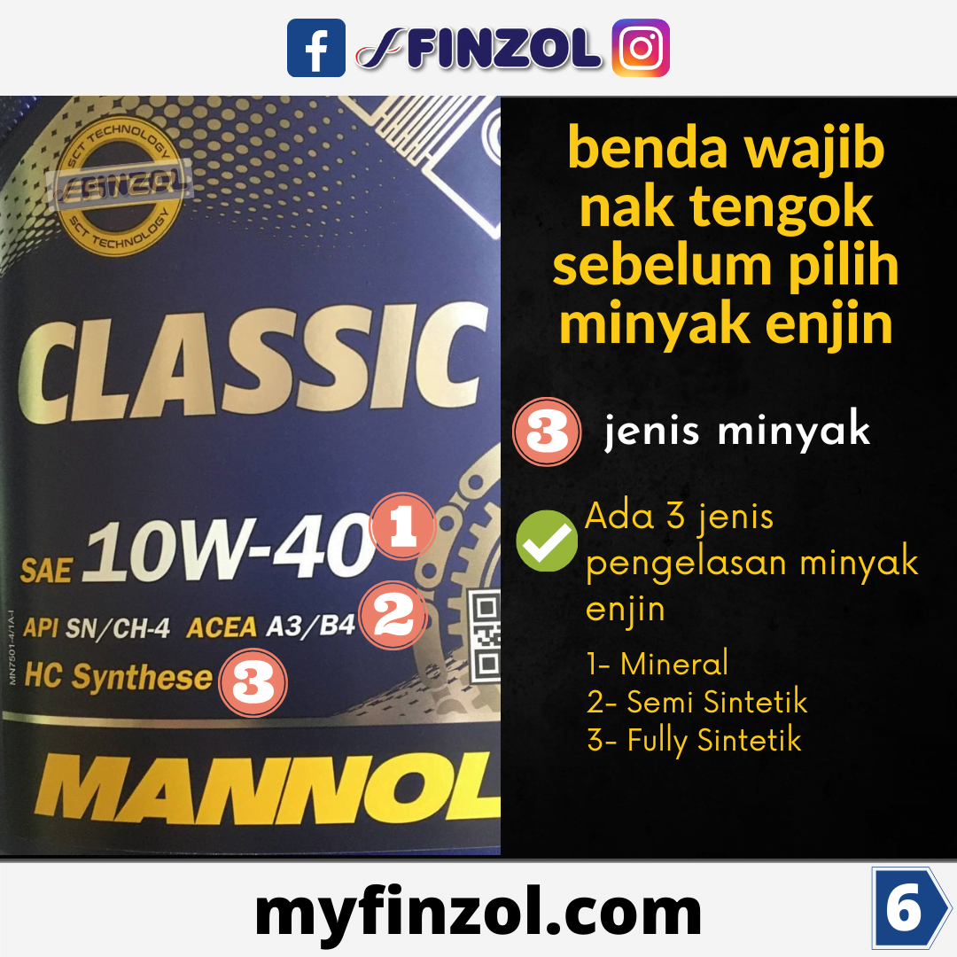 minyak enjin mannol classic finzolcare finzol -6