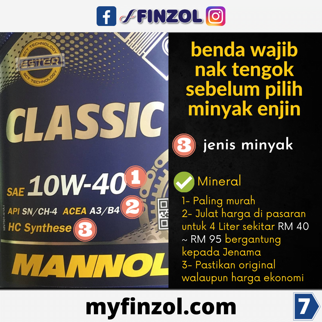 minyak enjin mannol classic finzolcare finzol -7