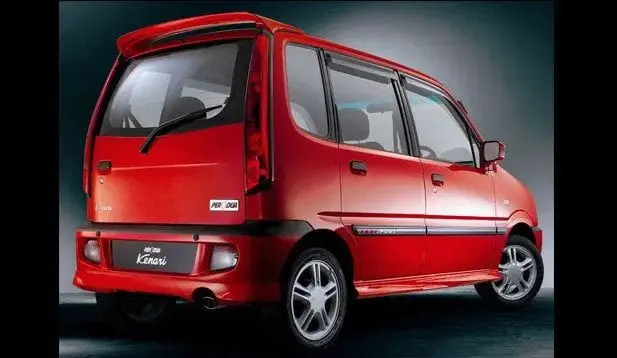 perodua kenari back view